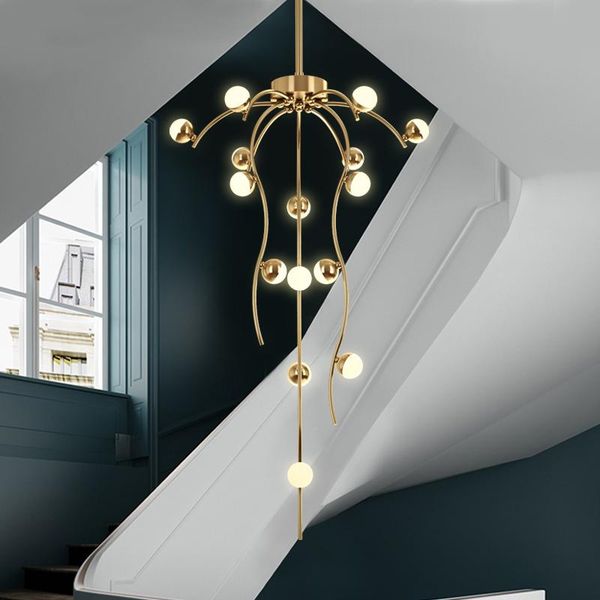 brass three-color light restaurant modern led golden chandelier kitchen staircase luxury branched chandelier ball lighting fixtu
brass three-color light restaurant modern led golden chandelier kitchen staircase luxury branched chandelier ball lighting fixtu