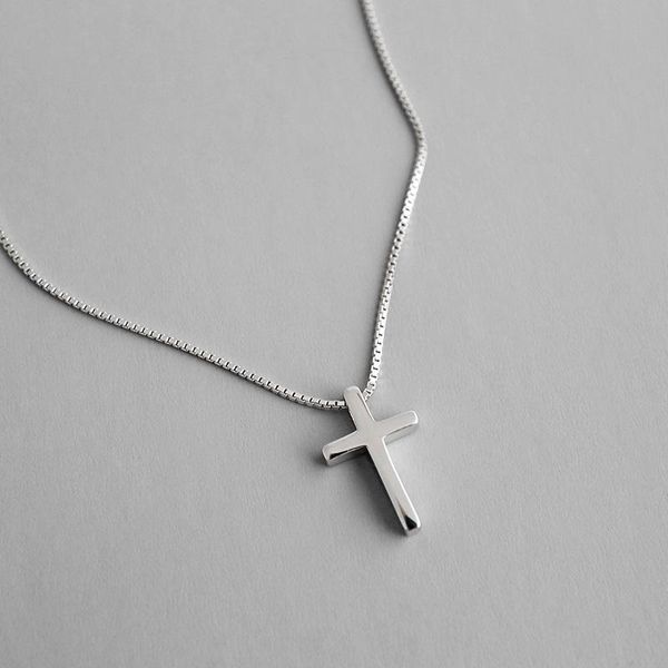 chains s925 sterling silver necklace simple wild temperament personality cross female chain jewelry
chains s925 sterling silver necklace simple wild temperament personality cross female chain jewelry