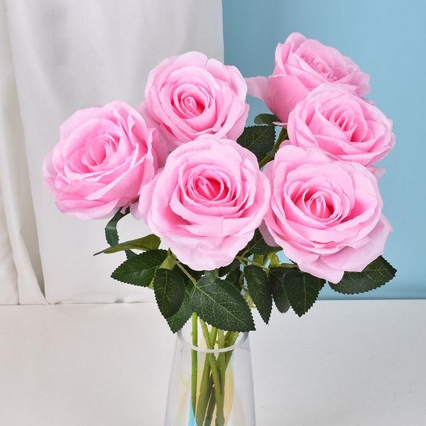 silk rose pink artificial flowers bouquet plastic living room wedding table accessories home decoration fake flower
silk rose pink artificial flowers bouquet plastic living room wedding table accessories home decoration fake flower
