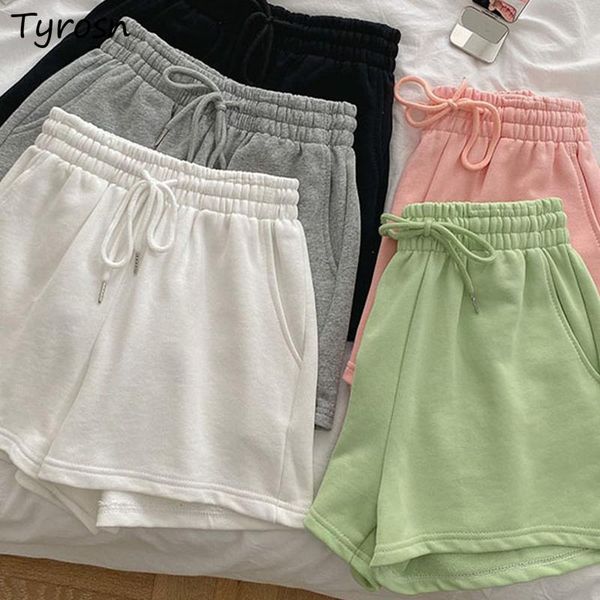 women's shorts women solid wide leg bottoms simple daily basic all-match ulzzang elastic waist loose leisure running cotton cozy sweet, White;black
women's shorts women solid wide leg bottoms simple daily basic all-match ulzzang elastic waist loose leisure running cotton cozy sweet, White;black