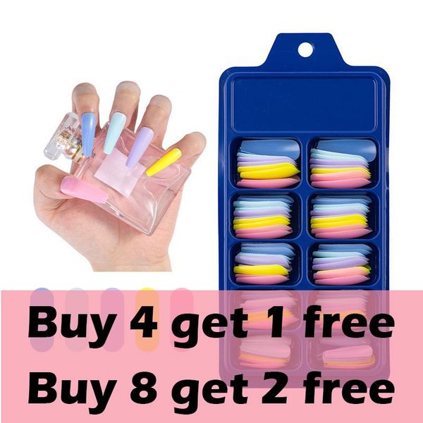 false nails 24/100pcs candy color nail tips full cover matte acrylic ballerina fake tip diy beauty manicure extension tools, Red;gold
false nails 24/100pcs candy color nail tips full cover matte acrylic ballerina fake tip diy beauty manicure extension tools, Red;gold