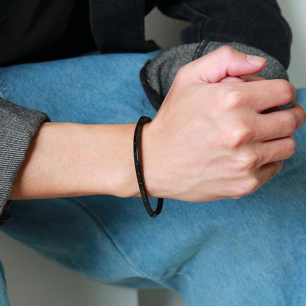 bangle fashion bracelet ins european and american retro style stainless steel mythical rune printing jewelry for men, Black
bangle fashion bracelet ins european and american retro style stainless steel mythical rune printing jewelry for men, Black