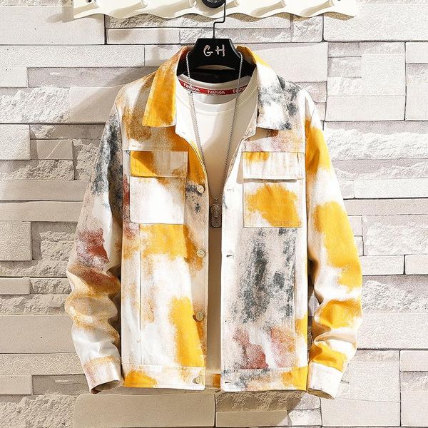 men's jackets hip hop tie-dyed jacket korean style men hooded 2021 spring autumn fashion outerwear coat colorful male clothes, Black;brown
men's jackets hip hop tie-dyed jacket korean style men hooded 2021 spring autumn fashion outerwear coat colorful male clothes, Black;brown