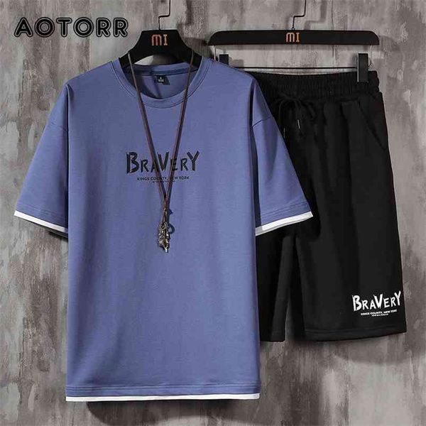 fashion mens sets short sleeve t-shirt + shorts 2 pieces suit male summer sportswear casual sweatsuit track shorts men clothing 210806, Gray
fashion mens sets short sleeve t-shirt + shorts 2 pieces suit male summer sportswear casual sweatsuit track shorts men clothing 210806, Gray