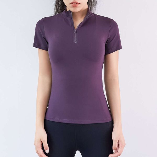 promotion slim sleeve stand short collar women's zipper stretch sport quick dry t-shirt tight breathable running yoga fitness suit, Gray
promotion slim sleeve stand short collar women's zipper stretch sport quick dry t-shirt tight breathable running yoga fitness suit, Gray