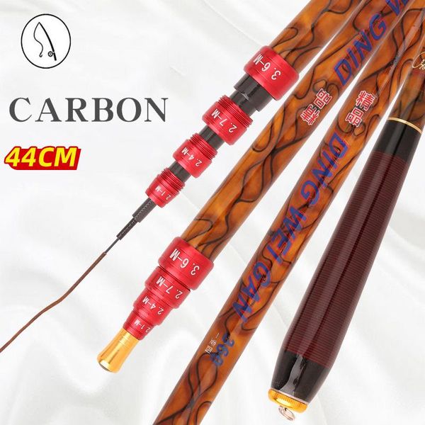 boat fishing rods 3.6/4.5/5.4/6.3m rod superhard carbon ultra-short 45cm 4 positioning stream pole hand portable tackle
boat fishing rods 3.6/4.5/5.4/6.3m rod superhard carbon ultra-short 45cm 4 positioning stream pole hand portable tackle