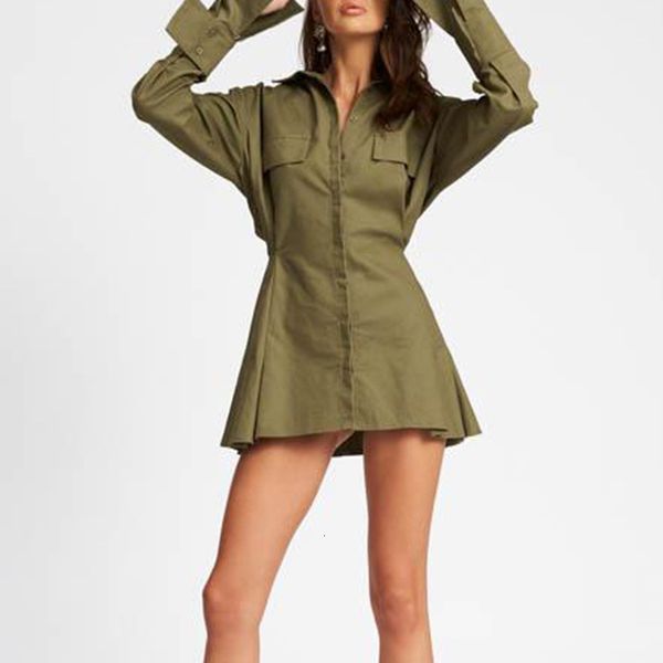 2021 new army green/white/black shirt women spring runway designers casual turn-down collar long sleeve mini woman 38x2, Black;gray
2021 new army green/white/black shirt women spring runway designers casual turn-down collar long sleeve mini woman 38x2, Black;gray
