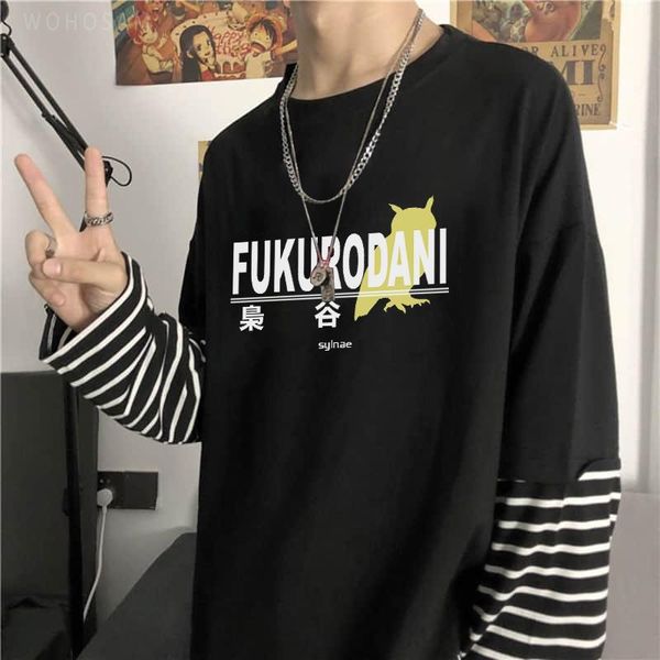 men's t-shirts harajuku anime haikyuu long sleeve t shirts men 2021 manga fukukodani summer oversized streetwear striped t-shirt, White;black
men's t-shirts harajuku anime haikyuu long sleeve t shirts men 2021 manga fukukodani summer oversized streetwear striped t-shirt, White;black