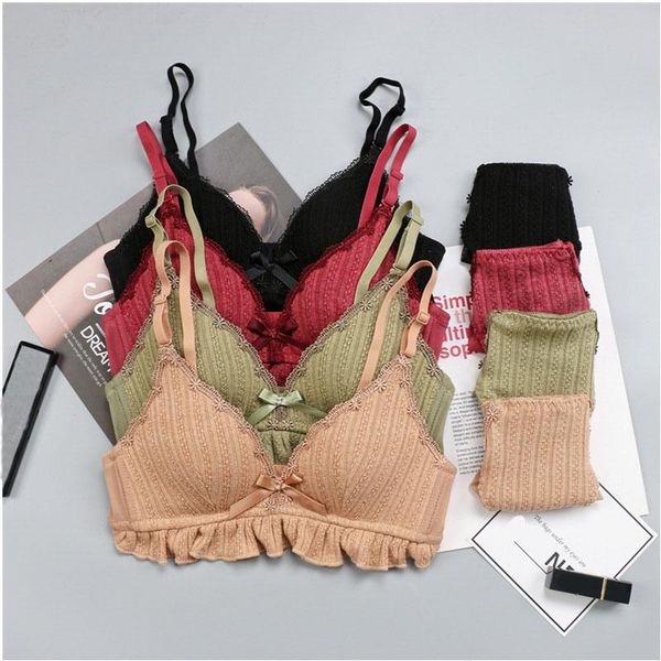 bras sets bra set for women push up triangle cup wire tassel solid color thin comfortable bralette lingerie, Red;black
bras sets bra set for women push up triangle cup wire tassel solid color thin comfortable bralette lingerie, Red;black