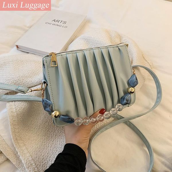 evening bags pleated pearl tote bag cute quality pu leather women's designer handbag chain shoulder messenger purses
evening bags pleated pearl tote bag cute quality pu leather women's designer handbag chain shoulder messenger purses
