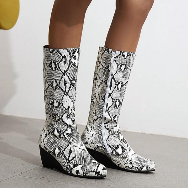 boots sagace spring autumn sleeve-knee high women fashion snake pattern wedge heel woman plus fleece shoes winter, Black
boots sagace spring autumn sleeve-knee high women fashion snake pattern wedge heel woman plus fleece shoes winter, Black