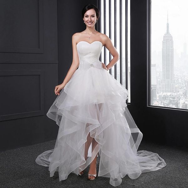 new style short robe de mariage princesse sweetheart brautkleider hochzeitskleid vestidos boho floor length wedding dress, White
new style short robe de mariage princesse sweetheart brautkleider hochzeitskleid vestidos boho floor length wedding dress, White