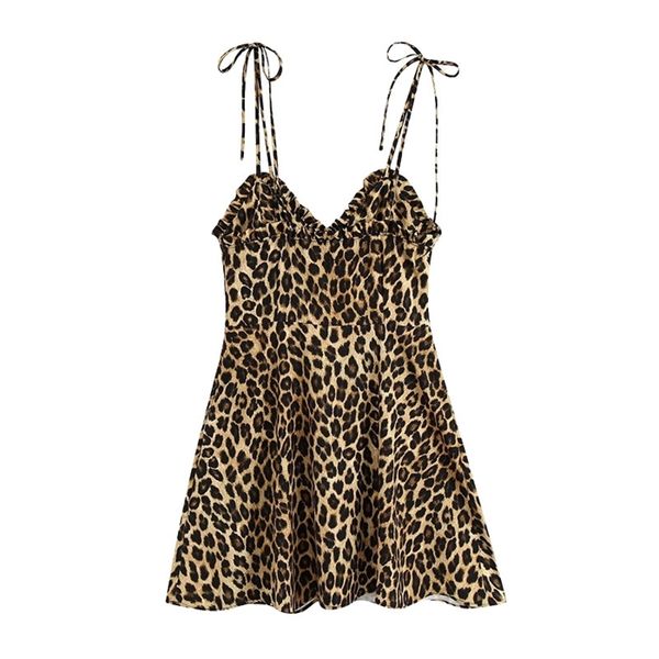 2021 women vintage chic leopard print mini dress fashion v neck side zipper straps dresses vestidos mujer, Black;gray
2021 women vintage chic leopard print mini dress fashion v neck side zipper straps dresses vestidos mujer, Black;gray