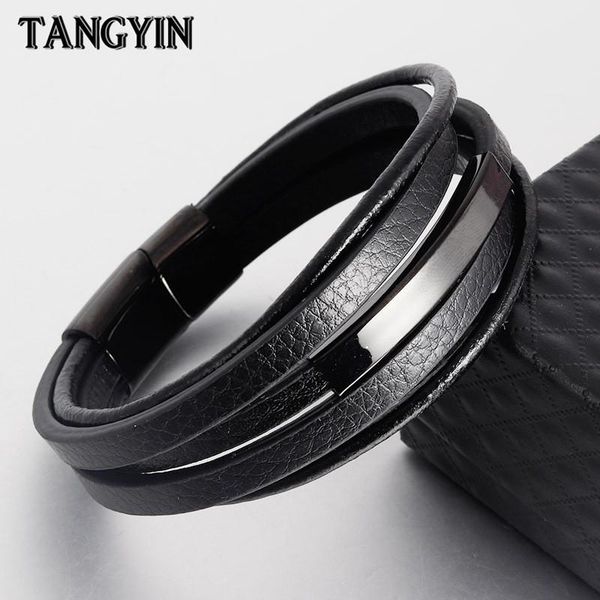 charm bracelets tangyin 2021 design men bracelet multilayers handmade braided leather for hand jewelry stainless steel, Golden;silver
charm bracelets tangyin 2021 design men bracelet multilayers handmade braided leather for hand jewelry stainless steel, Golden;silver