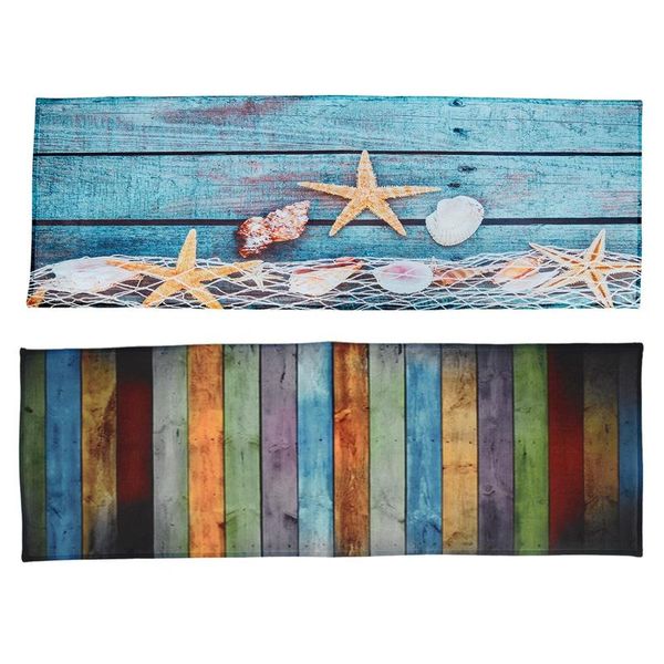 carpets 2 pcs retro wood flooring fishing net conch shells starfish nautical non-slip decorative bath mats rugs for bathroom shower acce 
carpets 2 pcs retro wood flooring fishing net conch shells starfish nautical non-slip decorative bath mats rugs for bathroom shower acce