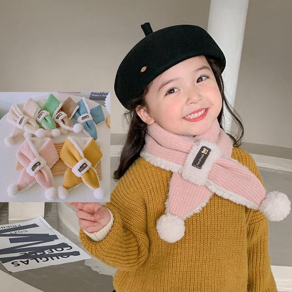 scarves korean winter children's scarf bear quilted plush padded collar boys girl warm cross soft baby neck cute hairball bib p11, Blue;gray
scarves korean winter children's scarf bear quilted plush padded collar boys girl warm cross soft baby neck cute hairball bib p11, Blue;gray
