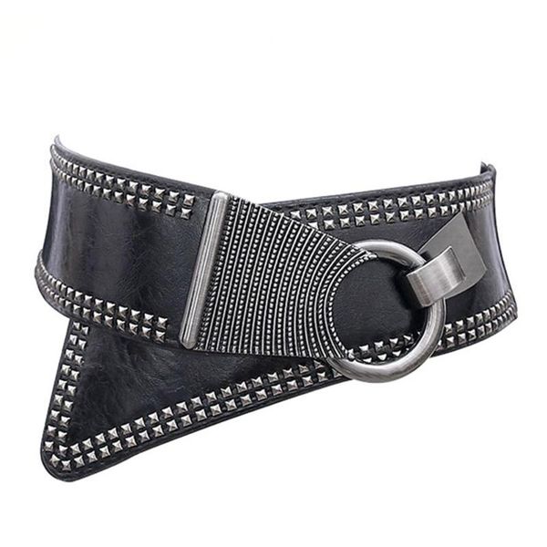 belts fashion punk rocker wide with revets studs elastic pu leather belt metal round buckle for women ladies girls, Black;brown
belts fashion punk rocker wide with revets studs elastic pu leather belt metal round buckle for women ladies girls, Black;brown