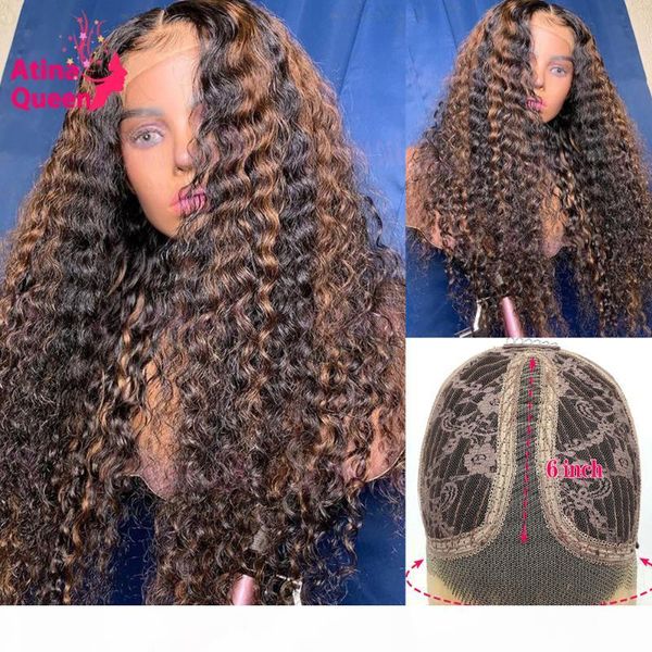 highlight afro curly lace front wig deep t part wig women hd transparent lace wigs remy preplucked ombre 13x1 colored wigs, Black;brown
highlight afro curly lace front wig deep t part wig women hd transparent lace wigs remy preplucked ombre 13x1 colored wigs, Black;brown