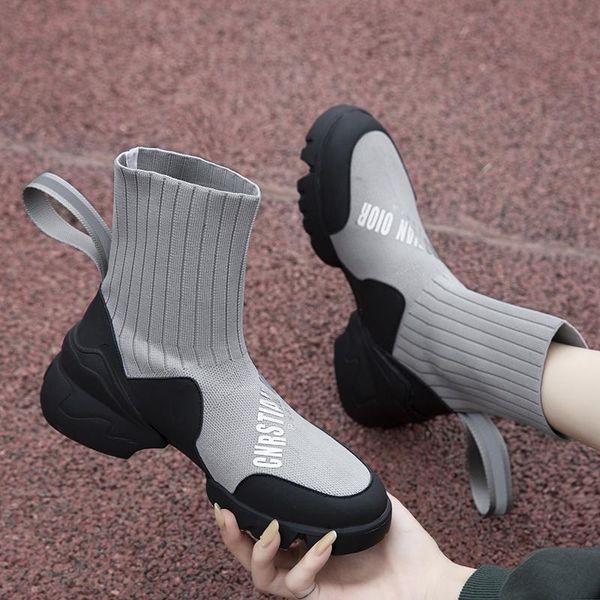 boots 2021 slip-on knittins sock women spring ankle for platform botas mujer thick chunky stretch women's, Black
boots 2021 slip-on knittins sock women spring ankle for platform botas mujer thick chunky stretch women's, Black