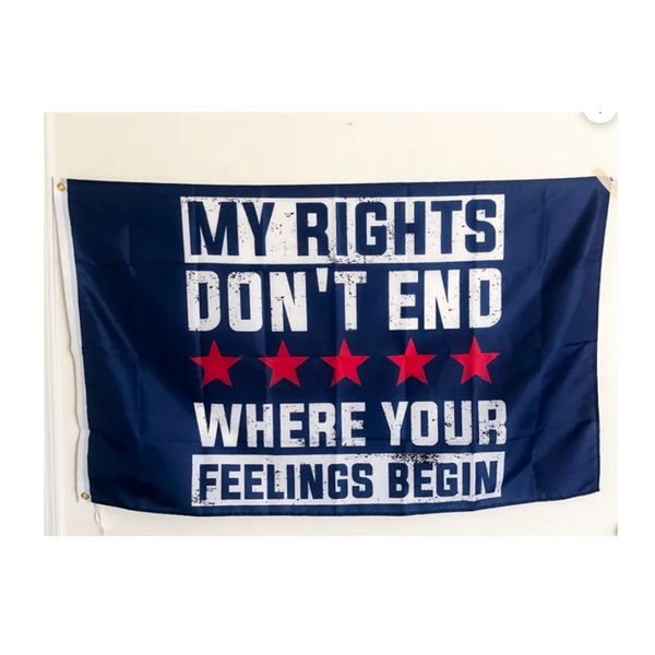 my rights dont end where your feelings begin 3x5ft flags outdoor banners 100d polyester vivid color with two brass grommets
my rights dont end where your feelings begin 3x5ft flags outdoor banners 100d polyester vivid color with two brass grommets
