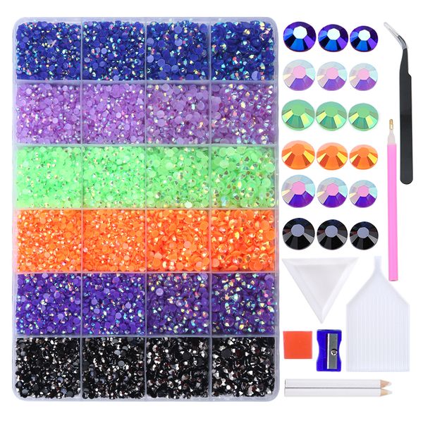 3mm 4mm 5mm jelly ab resin non fix rhinestones flatback crystals strass glitters stone for diy decoration 18800pcs/box, Black
3mm 4mm 5mm jelly ab resin non fix rhinestones flatback crystals strass glitters stone for diy decoration 18800pcs/box, Black