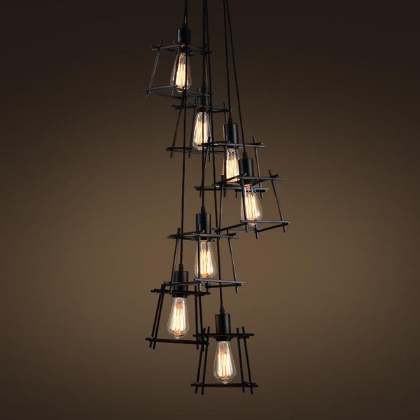 pendant lamps 3 / 5 8 head modern home black metal decoration ceiling iron cage lamp dinging bar e27
pendant lamps 3 / 5 8 head modern home black metal decoration ceiling iron cage lamp dinging bar e27