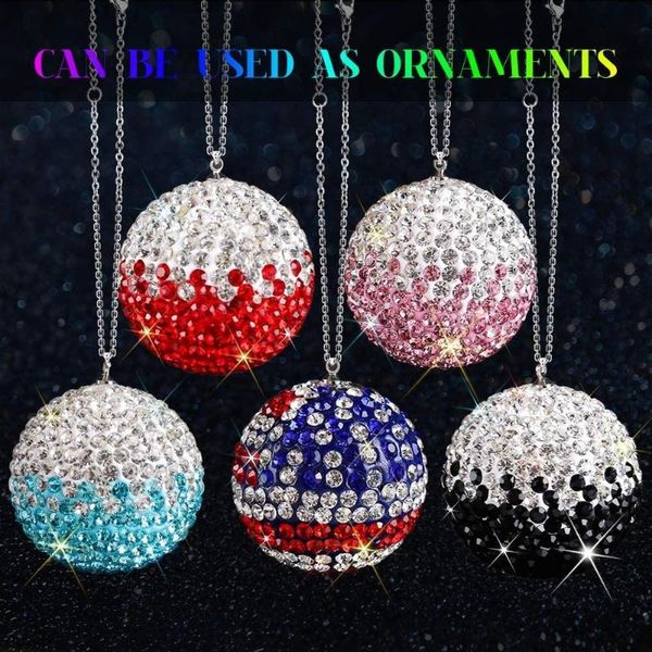 interior decorations bling car accessories for woman rear view mirror ornament hanging ball crystal pendant rhinestone auto decoration 
interior decorations bling car accessories for woman rear view mirror ornament hanging ball crystal pendant rhinestone auto decoration