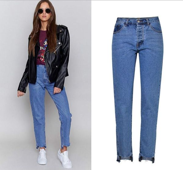 women's jeans high waist women long denim pants ripped tassels washed loose straight jean trousers female cotton pant, Blue
women's jeans high waist women long denim pants ripped tassels washed loose straight jean trousers female cotton pant, Blue