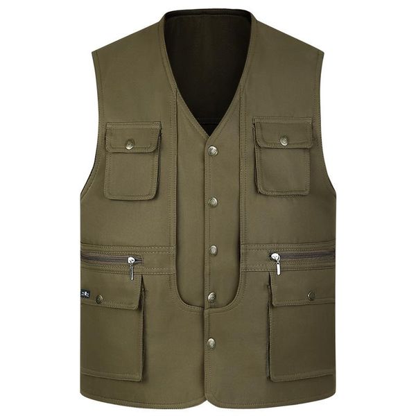 men's vests middle aged elderly men vest autumn many pocket dad wear solid color waistcoat cotton soft sleeveless jacket fishing coats, Black;white
men's vests middle aged elderly men vest autumn many pocket dad wear solid color waistcoat cotton soft sleeveless jacket fishing coats, Black;white