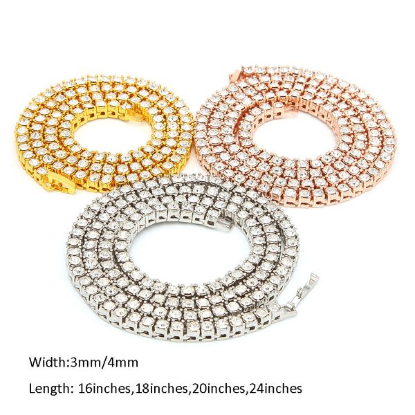 men's hip hop bling bling diamond iced out tennis chains 1 row 3mm/4mm necklaces clastic silver/gold color men chain necklace jewelry, Black
men's hip hop bling bling diamond iced out tennis chains 1 row 3mm/4mm necklaces clastic silver/gold color men chain necklace jewelry, Black