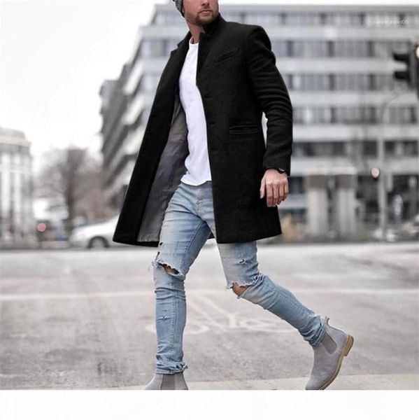sleeve mens blends casual outerwear with button mens clothing winter luxury mens designer coats fashionable lapel neck long, Black
sleeve mens blends casual outerwear with button mens clothing winter luxury mens designer coats fashionable lapel neck long, Black