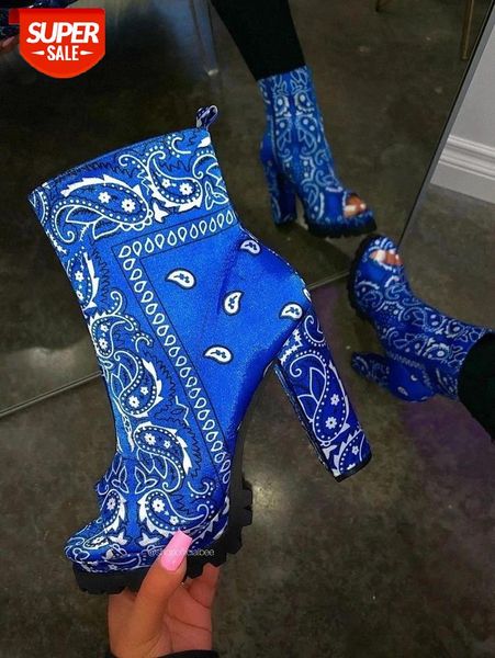 plus size women motorcycle boots 2020 autumn/winter new fish mouth boots square heel casual totem printing lady #7n9l, Black
plus size women motorcycle boots 2020 autumn/winter new fish mouth boots square heel casual totem printing lady #7n9l, Black