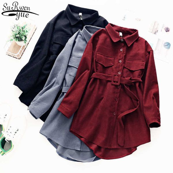 vintage corduroy long sleeve dress women solid buttons turn-down collar elegant sashes womens harajuku with chic pockets 12007 210527, Black;gray
vintage corduroy long sleeve dress women solid buttons turn-down collar elegant sashes womens harajuku with chic pockets 12007 210527, Black;gray