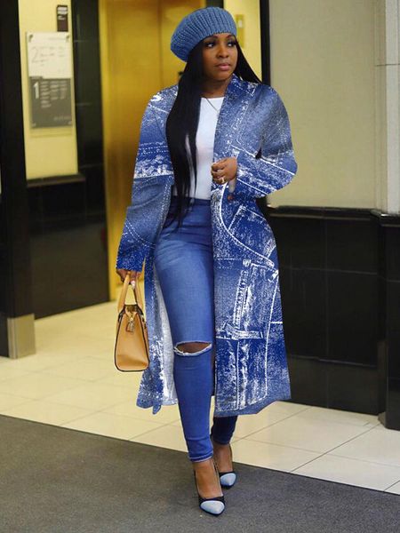 women's trench coats 2021 autumn and winter fashion personality retro british ethos quality printed denim coat long, Tan;black
women's trench coats 2021 autumn and winter fashion personality retro british ethos quality printed denim coat long, Tan;black