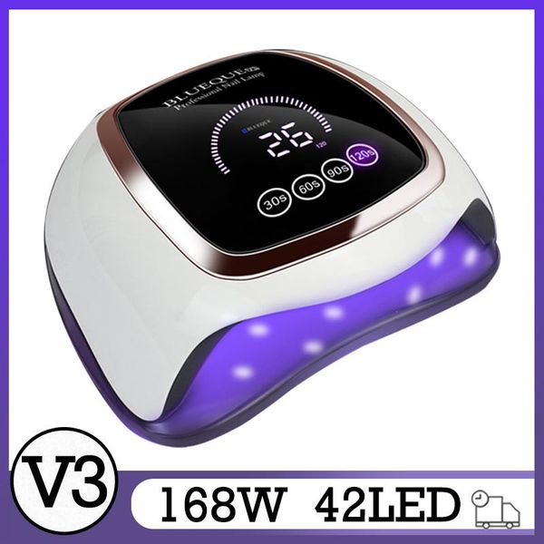 nail dryers blueque v3 large space lamp 168w 42led uv quick dry touch button dryer professional for drying nails
nail dryers blueque v3 large space lamp 168w 42led uv quick dry touch button dryer professional for drying nails