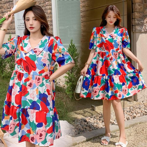 maternity dresses fashion printing summer restoring ancient ways dress turn-down collar ruffles patchwork pregnant woman a-line, White
maternity dresses fashion printing summer restoring ancient ways dress turn-down collar ruffles patchwork pregnant woman a-line, White