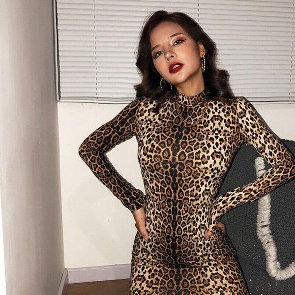 new womens leopard print tiger print high turtleneck long sleeve bodycon party short mini dresses drop shipping, Black;gray
new womens leopard print tiger print high turtleneck long sleeve bodycon party short mini dresses drop shipping, Black;gray
