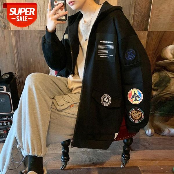 multi-label label jacket men's port style large size upper clothes loose casual #yt0k, Black
multi-label label jacket men's port style large size upper clothes loose casual #yt0k, Black