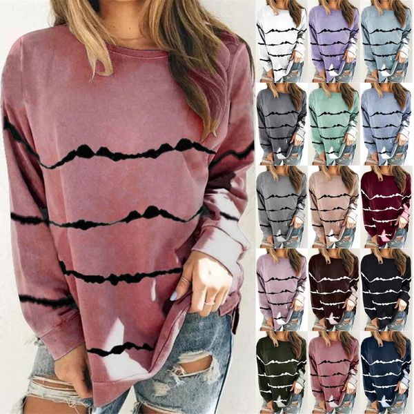 women's hoodies & sweatshirts women spring and autumn cotton striped round neck long sleeve large size home casual loose pullover t-shi, Black
women's hoodies & sweatshirts women spring and autumn cotton striped round neck long sleeve large size home casual loose pullover t-shi, Black