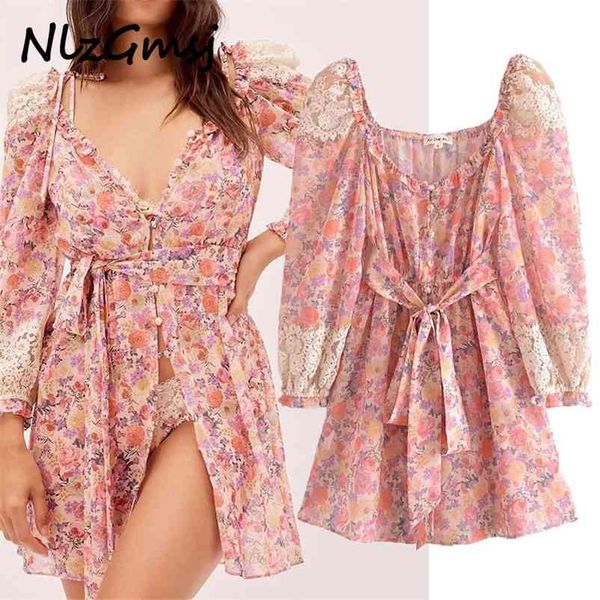 dres summer holiday style v neck floral high waist ruffled mini party es boho vestidos 05 210628, Black;gray
dres summer holiday style v neck floral high waist ruffled mini party es boho vestidos 05 210628, Black;gray