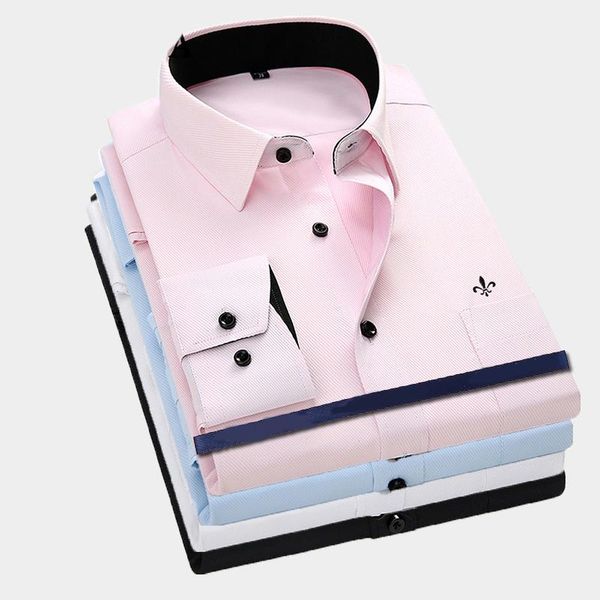 men's casual shirts dudalinas men long sleeved shirt slim fit style design solid color business dress male social brand clothing, White;black
men's casual shirts dudalinas men long sleeved shirt slim fit style design solid color business dress male social brand clothing, White;black