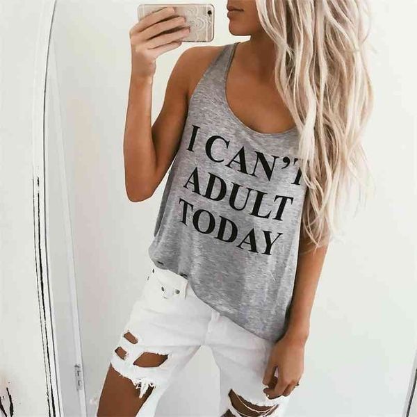 i can't today vest letter printed debardeur femme tank for women causal tees loose funny camis 210705, White
i can't today vest letter printed debardeur femme tank for women causal tees loose funny camis 210705, White
