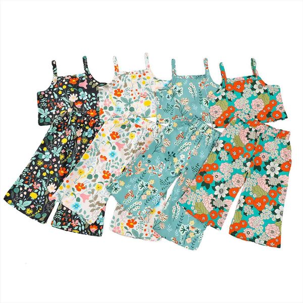 infant kids baby girl summer camisole trousers suit colorful sweet floral cropped suspender and trumpet long pants 1 5t, White
infant kids baby girl summer camisole trousers suit colorful sweet floral cropped suspender and trumpet long pants 1 5t, White