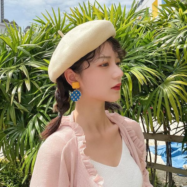 stingy brim hats british retro style thin simple elegant solid color octagonal hat for woman white red pink blue black khaki painter cap, Blue;gray
stingy brim hats british retro style thin simple elegant solid color octagonal hat for woman white red pink blue black khaki painter cap, Blue;gray