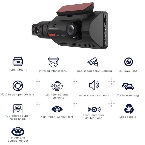 car dvr 2 cameras lens nt96220 chip fhd 3.0 inch dash cam auto video recorder registrator dvrs with infrared g-sensor
car dvr 2 cameras lens nt96220 chip fhd 3.0 inch dash cam auto video recorder registrator dvrs with infrared g-sensor