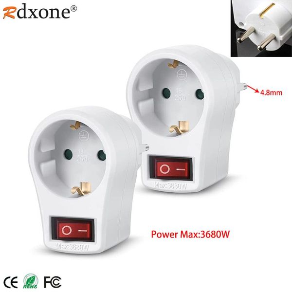 smart power plugs 16a eu socket 250v extension plug converter 4.8mm 2 pin european standard expansion with on/off switch
smart power plugs 16a eu socket 250v extension plug converter 4.8mm 2 pin european standard expansion with on/off switch