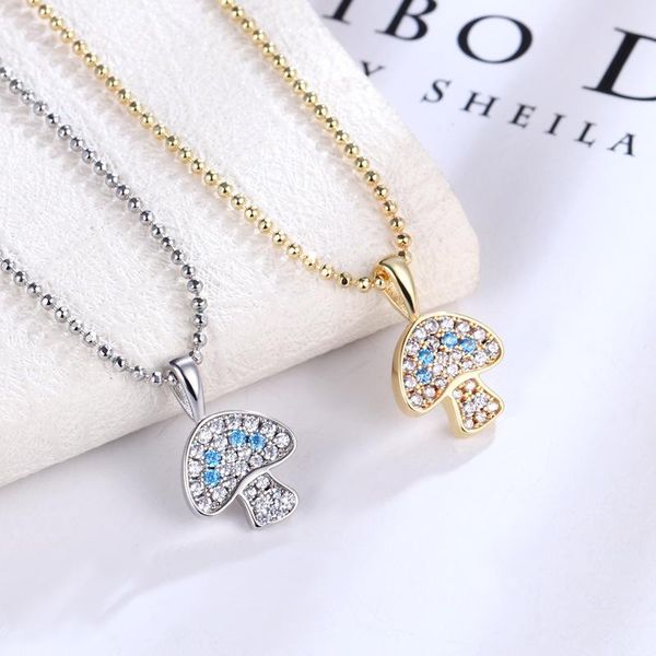 pendant necklaces minimalist exquisite shiny crystal mushroom for women party gift korean fashion plant bling chokers jewelry, Silver
pendant necklaces minimalist exquisite shiny crystal mushroom for women party gift korean fashion plant bling chokers jewelry, Silver