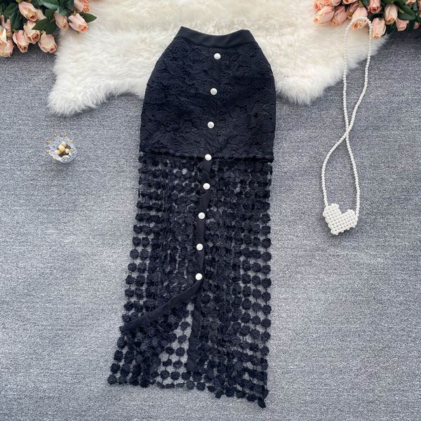black/white hollow out lace skirt women elegant buttons patchwork party faldas female high waist saias summer 2021 newswimwear bathing, Black;gray
black/white hollow out lace skirt women elegant buttons patchwork party faldas female high waist saias summer 2021 newswimwear bathing, Black;gray