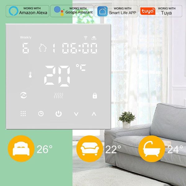 smart home control temperature controller 3/16a wifi underfloor room thermostat water gas boiler electric floor heating app remote lcd scree
smart home control temperature controller 3/16a wifi underfloor room thermostat water gas boiler electric floor heating app remote lcd scree