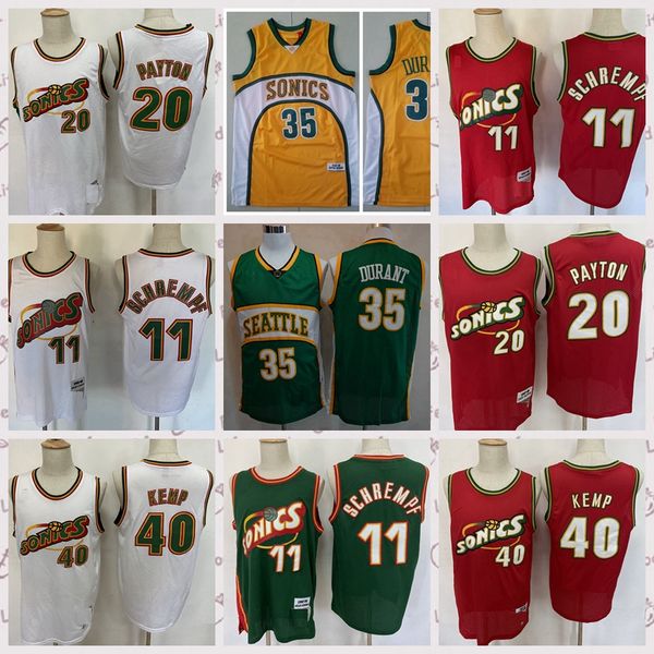 2021 vintage men retro classic basketball jersey gary 20 payton kevin 35 durant shawn 40 kemp shirts breathable short black blue white green, Black;red
2021 vintage men retro classic basketball jersey gary 20 payton kevin 35 durant shawn 40 kemp shirts breathable short black blue white green, Black;red